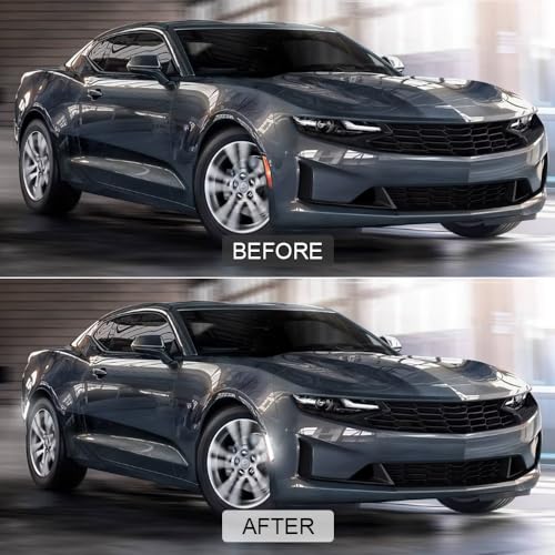 ROCCS 4PCS LED White Side Marker Lights Compatible with 2016-2024 Chevy Camaro ZL1/1LE/SS/RS/LS/LT, 2014-up Cadillac CTS, 2015-up Cadillac ATS Front Rear Bumper Fender Light,Smoked Lens - Image 3