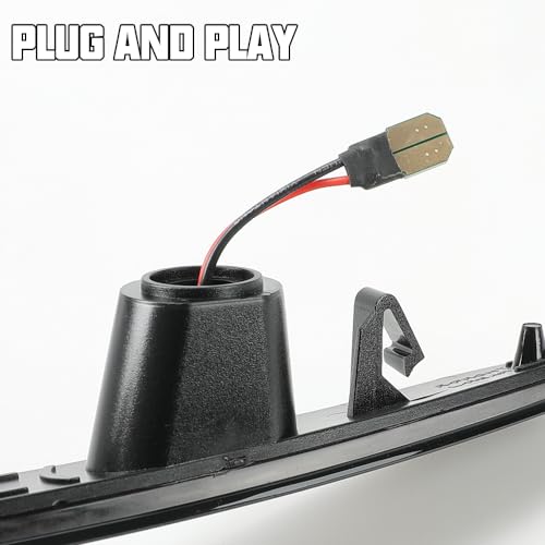 ROCCS 4PCS LED White Side Marker Lights Compatible with 2016-2024 Chevy Camaro ZL1/1LE/SS/RS/LS/LT, 2014-up Cadillac CTS, 2015-up Cadillac ATS Front Rear Bumper Fender Light,Smoked Lens - Image 5