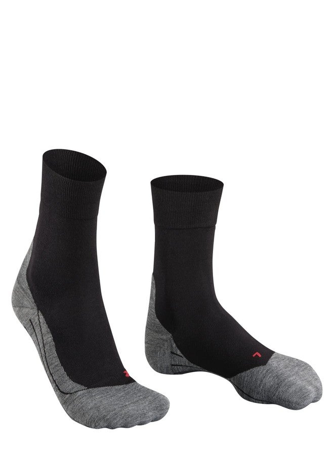 FALKE Men's RU4 Endurance Running Socks, Mid Calf, Medium Cushion, Athletic, Breathable Quick Dry, Organic Cotton, Black (Black-Mix 3010), 6.5-8.5, 1 Pair - Image 5