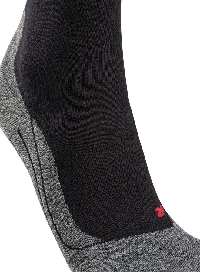 FALKE Men's RU4 Endurance Running Socks, Mid Calf, Medium Cushion, Athletic, Breathable Quick Dry, Organic Cotton, Black (Black-Mix 3010), 6.5-8.5, 1 Pair - Image 2