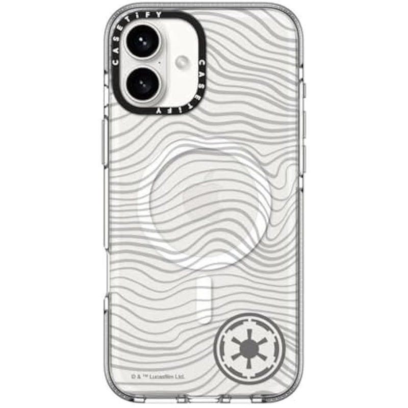Casetify Clear iPhone 16 Plus Case 【Mandalorian Co-Lab/Not Yellowing / 6.6ft Drop Protection/Compatible with Magsafe】 - Beskar Ingot Case - Clear - Image 1
