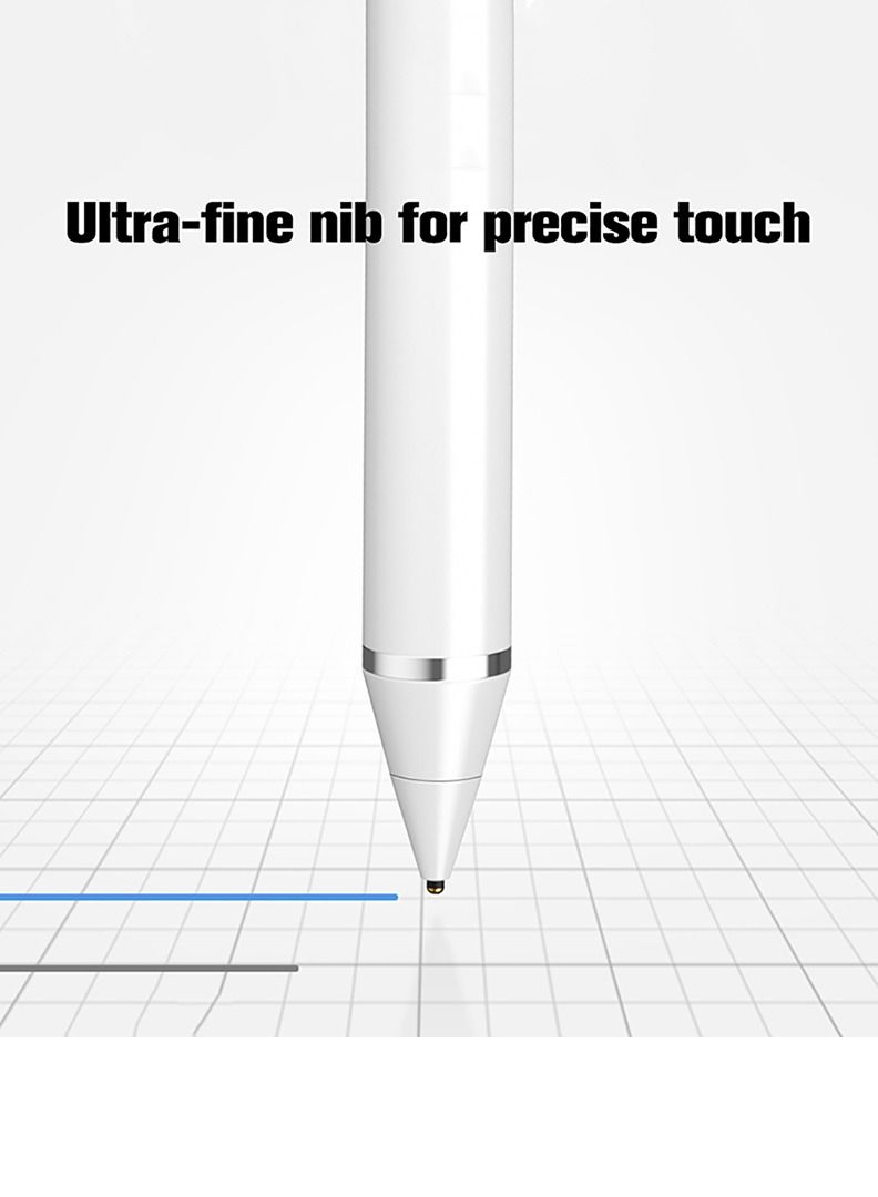 Theodor Theodor Stylus Pen for iPad with Tilt Sensitivity iPad Stylus Pencil for Apple iPad 10/9/8/7/6 iPad Pro 11 iPad Pro 12.9 iPad Mini 6/5 iPad Air 5/4/3 Palm Rejection Magnetic Attachment White  - Image 4