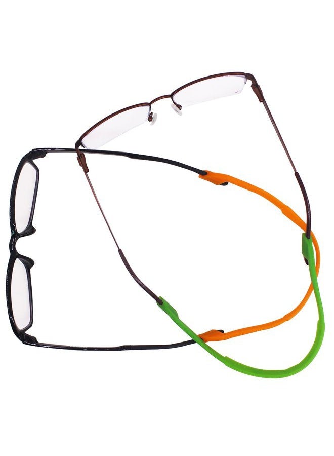 SENHAI 6 Pack Anti-Slip Silicone Glasses Straps with 6 Pairs Ear Grip Hooks, Soft Eyewear Retainer Eyeglasses Holder for Kids Adult Sports - Black, Red, Orange, Pink, Blue, Green - Image 4