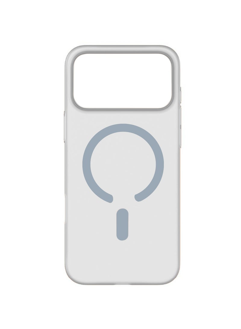 Wtech Apple iPhone 17 Pro 5G 2025 Clear Case Compatible with MagSafe Skin Touch Soft TPU Case Cover (MCMPMN) - Grey - Image 3