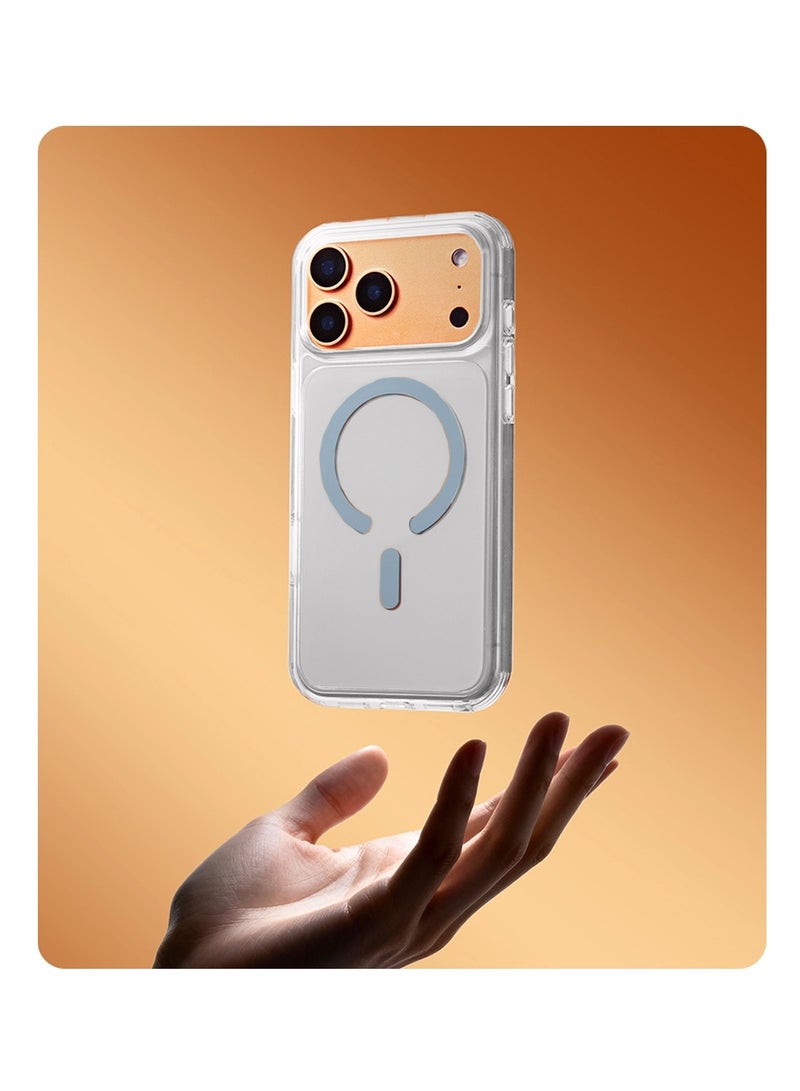 Wtech Apple iPhone 17 Pro 5G 2025 Clear Case Compatible with MagSafe Skin Touch Soft TPU Case Cover (MCMPMN) - Grey - Image 2