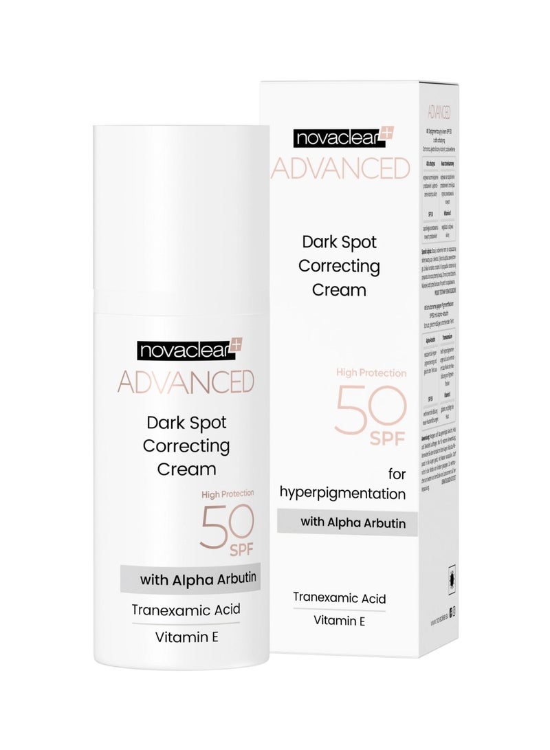 نوفاكلير كريم نوفاكلير المتطور لتصحيح البقع الداكنة بعامل حماية من الشمس 50+ 50 مل