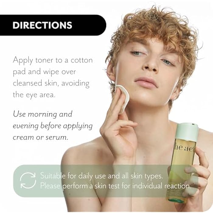 THE ACT Facial Toner for All Skin Types – Hydrating, Toning & Cleansing Toner for Face, All Types Skin, Pore Cleanser with Patented Pine Extract, Makeup Remover, Self & Skin Care Routine, 6.8 Fl Oz - Image 4