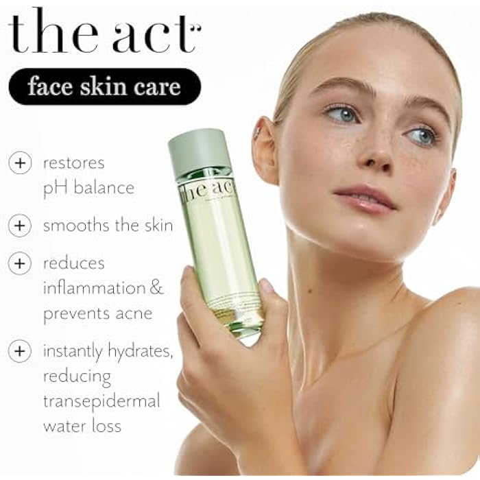 THE ACT Facial Toner for All Skin Types – Hydrating, Toning & Cleansing Toner for Face, All Types Skin, Pore Cleanser with Patented Pine Extract, Makeup Remover, Self & Skin Care Routine, 6.8 Fl Oz - Image 3