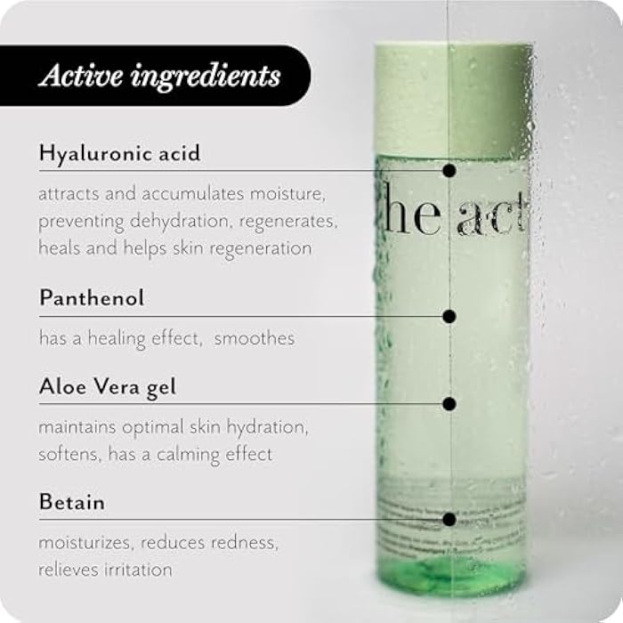 THE ACT Facial Toner for All Skin Types – Hydrating, Toning & Cleansing Toner for Face, All Types Skin, Pore Cleanser with Patented Pine Extract, Makeup Remover, Self & Skin Care Routine, 6.8 Fl Oz - Image 5