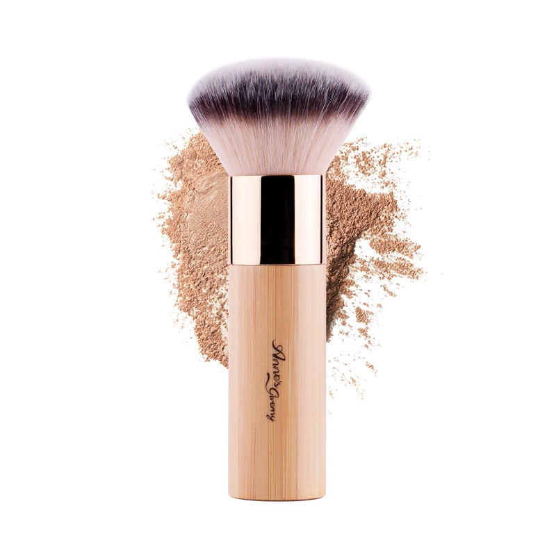 ANNES GIVERNY ANNES GIVERNY Makeup Foundation Sponge Brush Bronzer Loose Powder Blush Finish Airbrush Buffer Contour Kabuki Blender Bamboo 