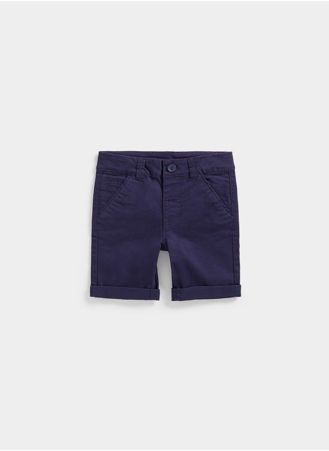 mothercare Navy Chino Shorts  - Image 1