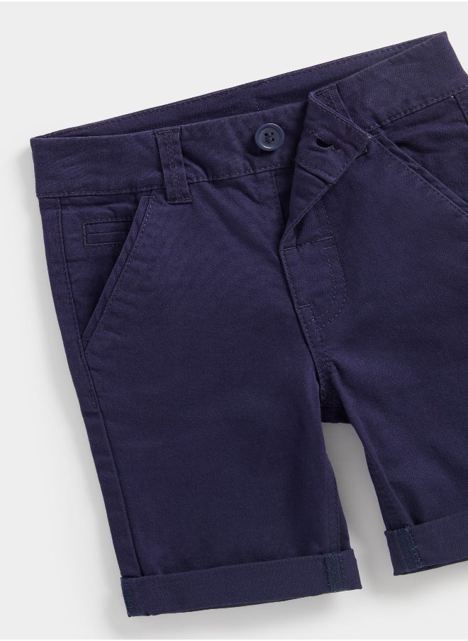 mothercare Navy Chino Shorts  - Image 3