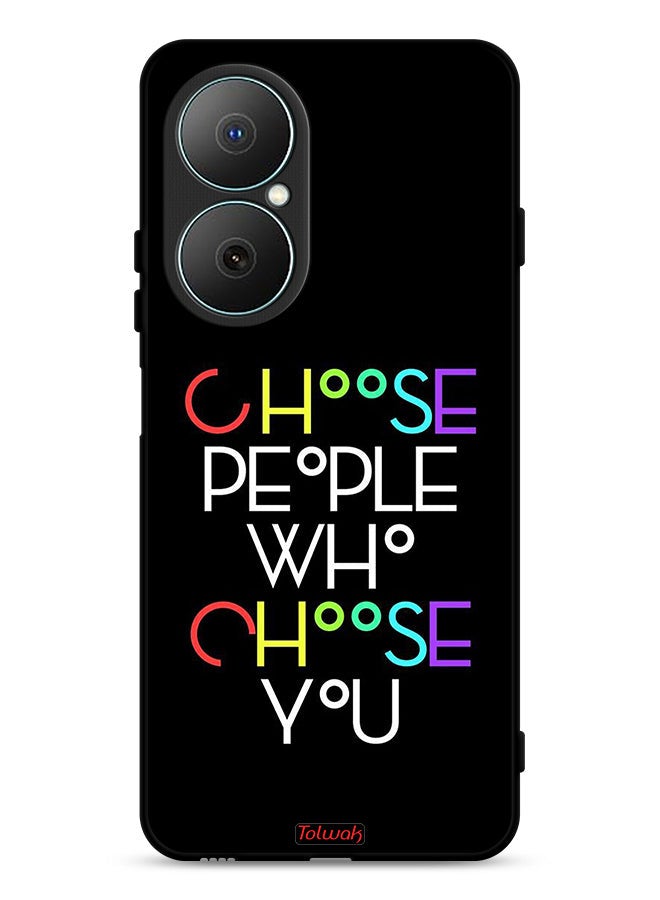 Tolwak Huawei Nova Y73 Protective Case Cover Choose People Who Choose You
