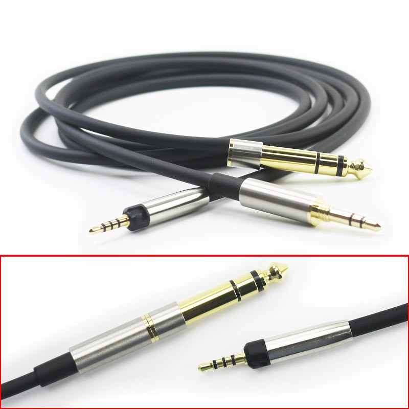 ABLET Replacement Audio Cable Upgrade Headphone Cord with Lock Connector Compatible with Audio Technica ATH-M50x, ATH-M40x, ATH-M70x, ATH-M60x Headphones 1.5meters/4.9feet - Image 3