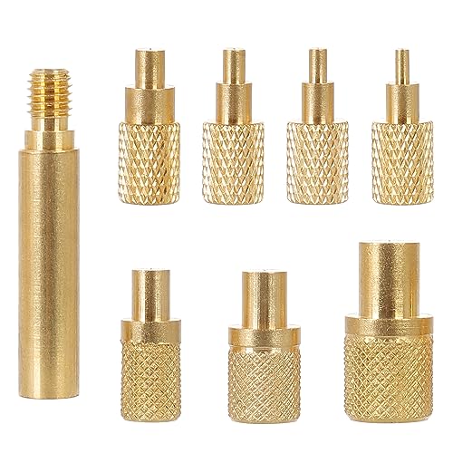 HanTof 8Pcs Heat-set Insert Tips Compatible with T18 ST 900M FX888D FX600 WLC100 Soldering Irons. M2, M2.5, M3, M4, M5, M6, M8 Threaded Inserts Tool for Connecting 3D Printed Parts and Plastic Parts - Image 1