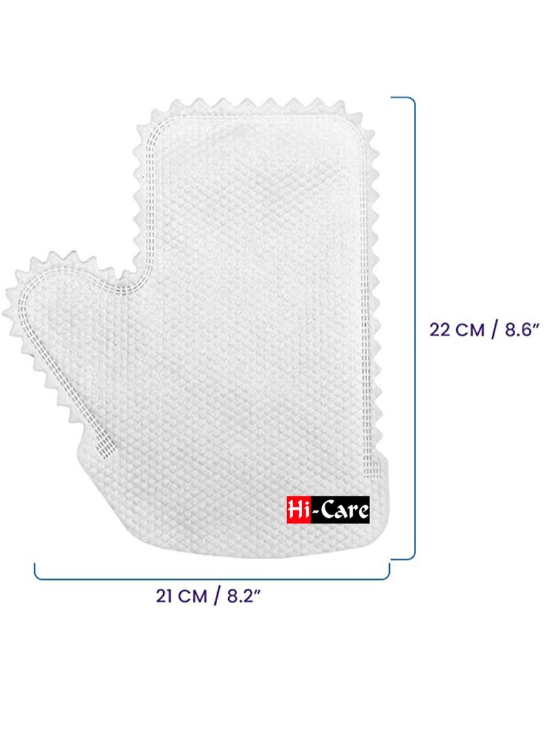 Hi Care (50 Pcs) Disposable Non-woven Microfiber Cleaning Gloves Dust Removal Gloves Dust Wipes Feather Dusters Dual-Sided Disposable Dusting Gloves Glove Wipes  - Image 3