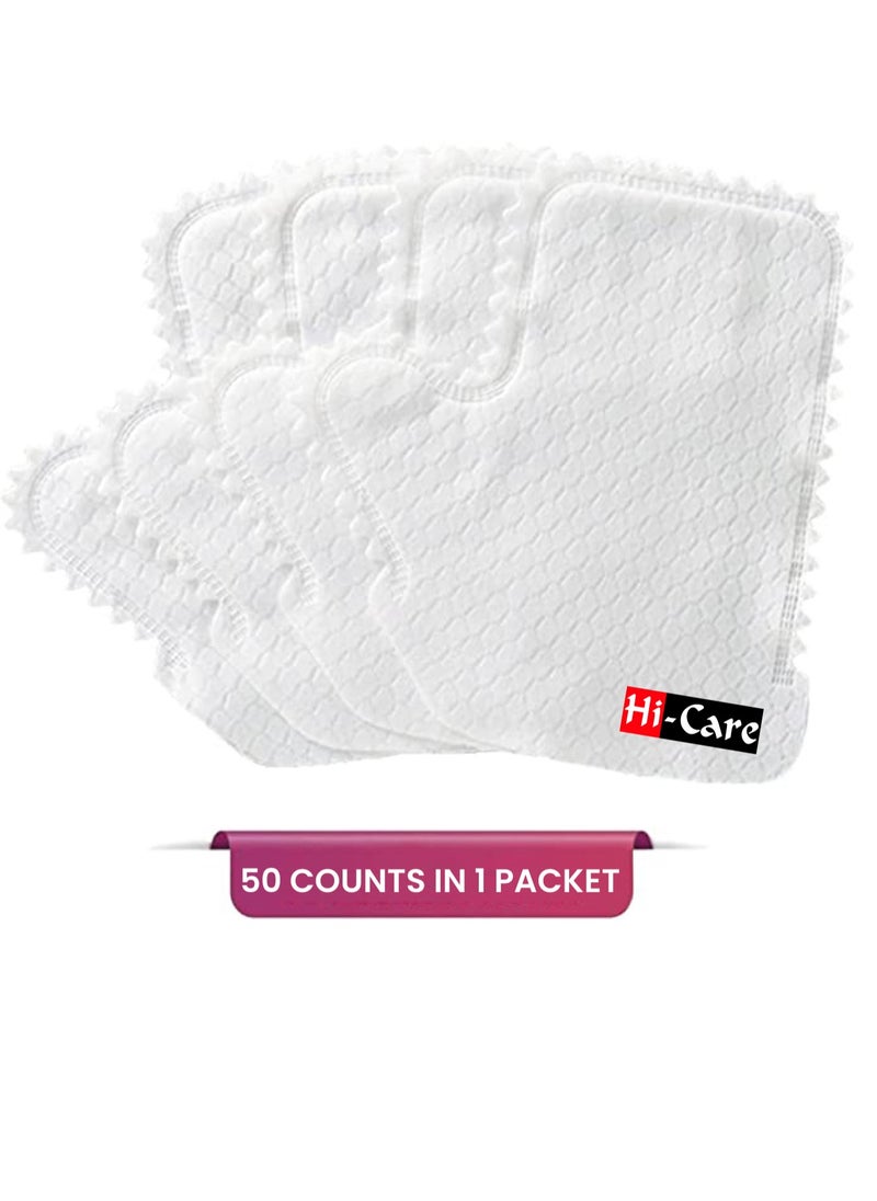 Hi Care (50 Pcs) Disposable Non-woven Microfiber Cleaning Gloves Dust Removal Gloves Dust Wipes Feather Dusters Dual-Sided Disposable Dusting Gloves Glove Wipes  - Image 2