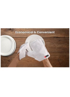Hi Care (50 Pcs) Disposable Non-woven Microfiber Cleaning Gloves Dust Removal Gloves Dust Wipes Feather Dusters Dual-Sided Disposable Dusting Gloves Glove Wipes  - Image 5