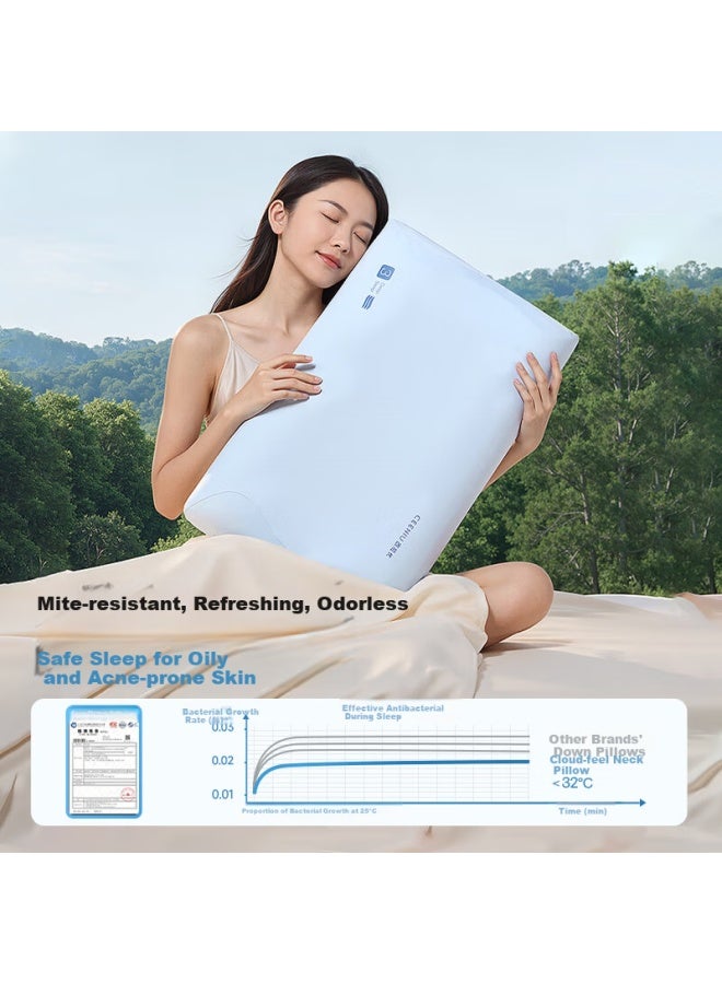 Ceeniu Memory Foam Pillowcase Cooling Breathable Pillow Cover - Image 4