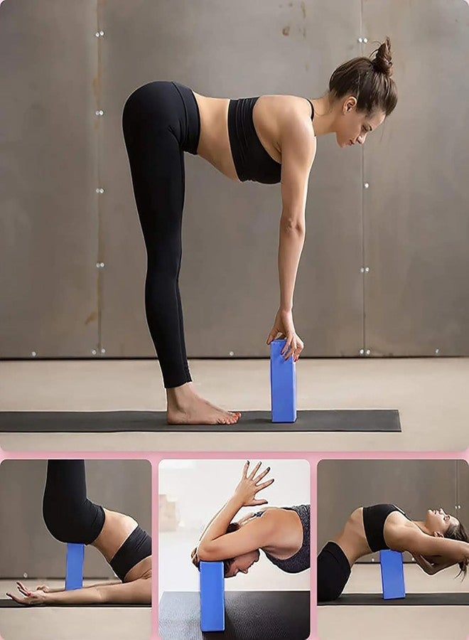 TOCINGO Yoga Block Supportive Latex-Free Eva Foam Block Soft Non-Slip Surface with Beveled Edges for Yoga, Pilates, Meditation - Yoga Accessories for Stability, Balance, Deepen Stretching and Toning (2 pc-Multicolor) - Image 4