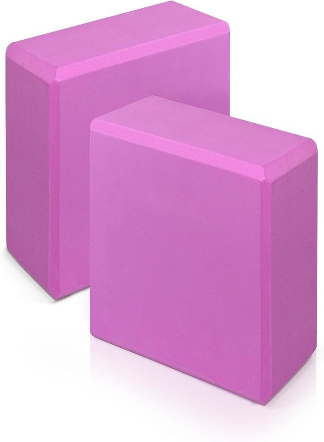 TOCINGO Yoga Block Supportive Latex-Free Eva Foam Block Soft Non-Slip Surface with Beveled Edges for Yoga, Pilates, Meditation - Yoga Accessories for Stability, Balance, Deepen Stretching and Toning (2 pc-Multicolor) - Image 1