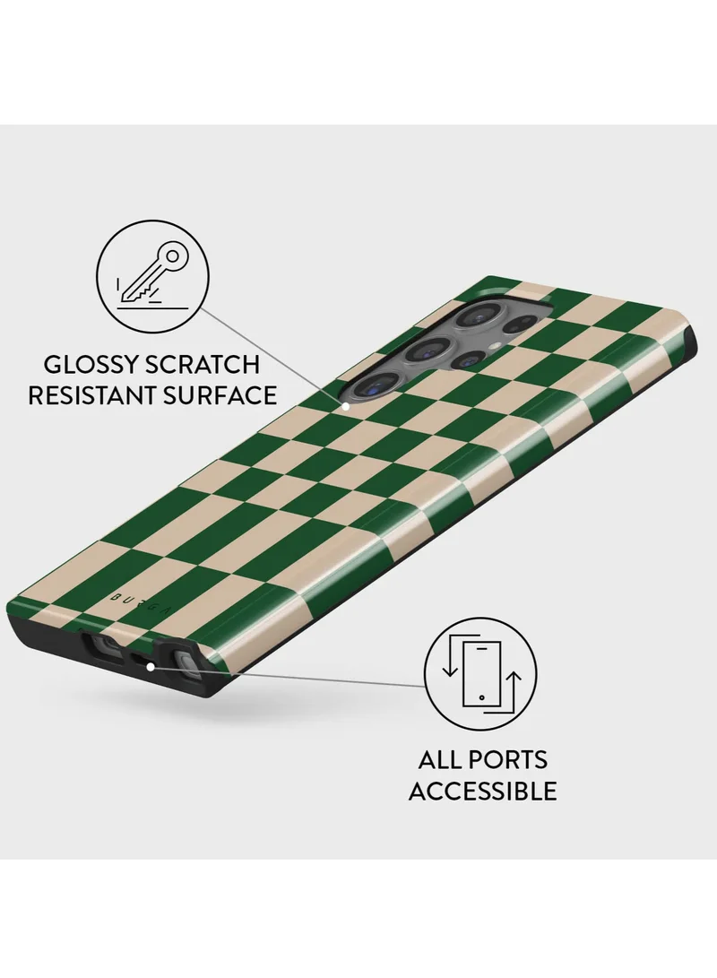 BURGA Samsung Galaxy S25 Ultra Mobile Phone Case Hybrid 2 Layer Hard Shell Silicone Protective Case, Scratch Resistant Shockproof Cover