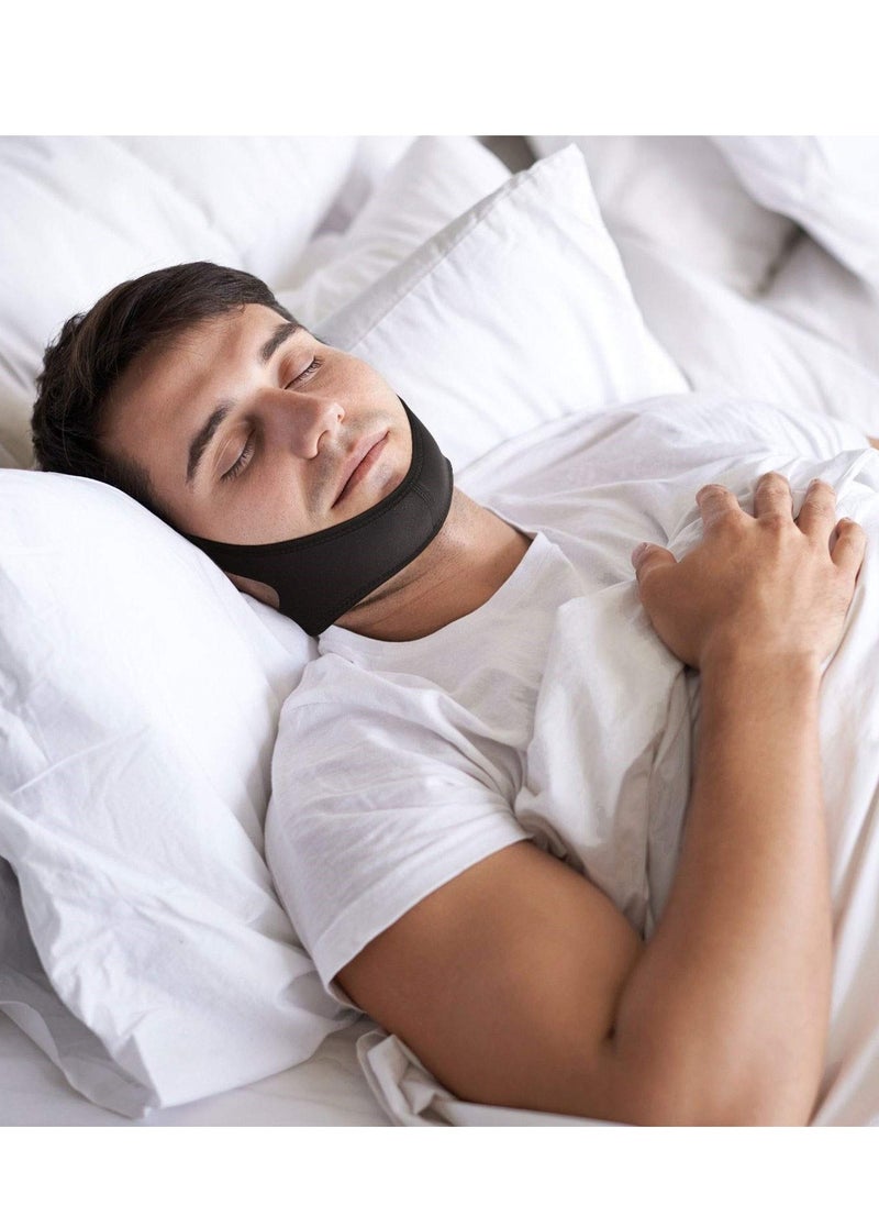 SYOSI Anti Snoring Chin Strap, Stop Snoring, The Most Effective Snoring Solution, Snoring Reduction Relief Stopper, Sleep Aid Devices Adjustable Comfortable Bands For Men And Women  - Image 2