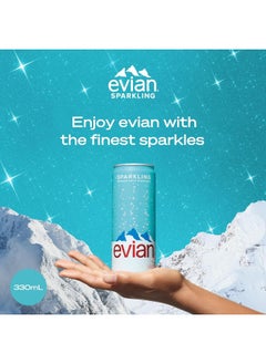 Evian evian Sparkling Water Cans 24x330ml  - Image 2