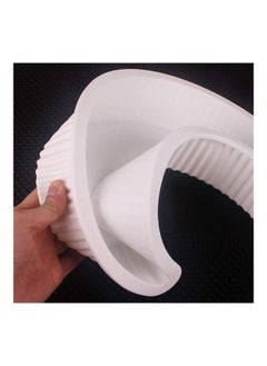 Y&D Moon Shape Silicone Cake Mold White 9.05x7x2.08inch  - Image 2