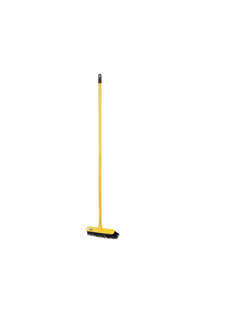 Royalford 29 cm Floor Broom with Long Wooden Handle- RF12834/ Large and Wide Head, Compatible with All Flooring Types - Image 2