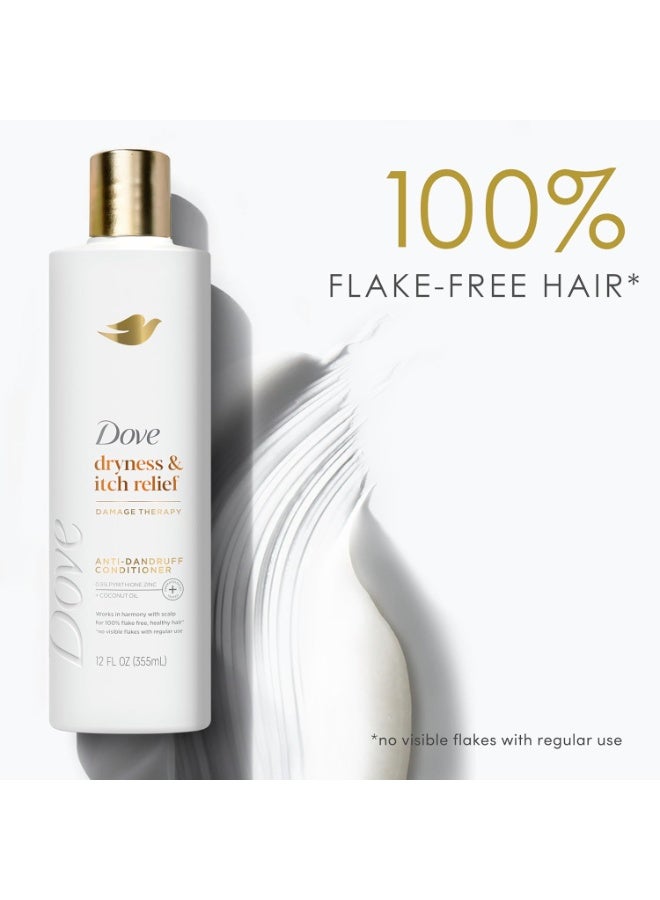 دوف بلسم دوف لعلاج جفاف وحكة فروة الرأس المتقشرة، مع بيريثيون الزنك وزيت جوز الهند، 355 مل - Image 2