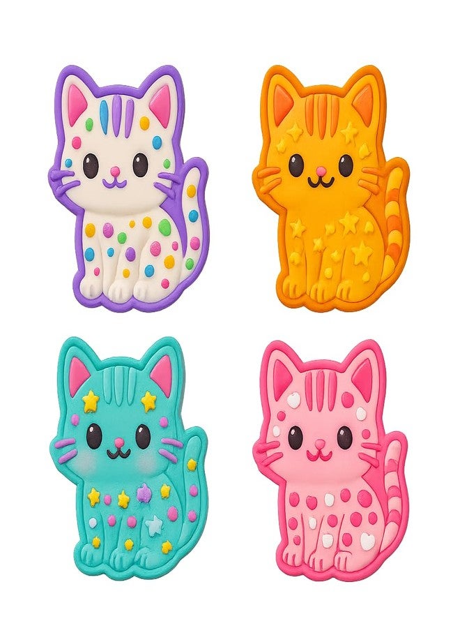 Mighty Gadget Kawaii Cute Bengal Cat Cookie Cutter & Stamp - 4x3.48" Fun Shape for everyone' Baking (Random Color) - Image 3