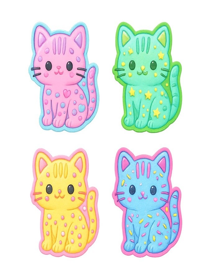 Mighty Gadget Kawaii Cute Bengal Cat Cookie Cutter & Stamp - 4x3.48" Fun Shape for everyone' Baking (Random Color) - Image 5