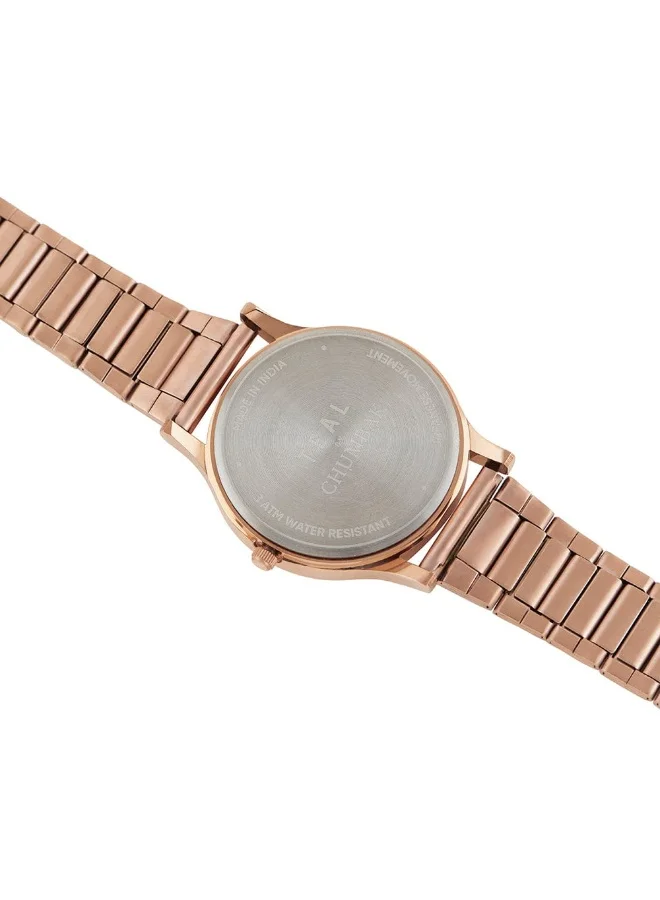 Chumbak TEAL BY CHUMBAK Analog Aztec Watch Rose Gold