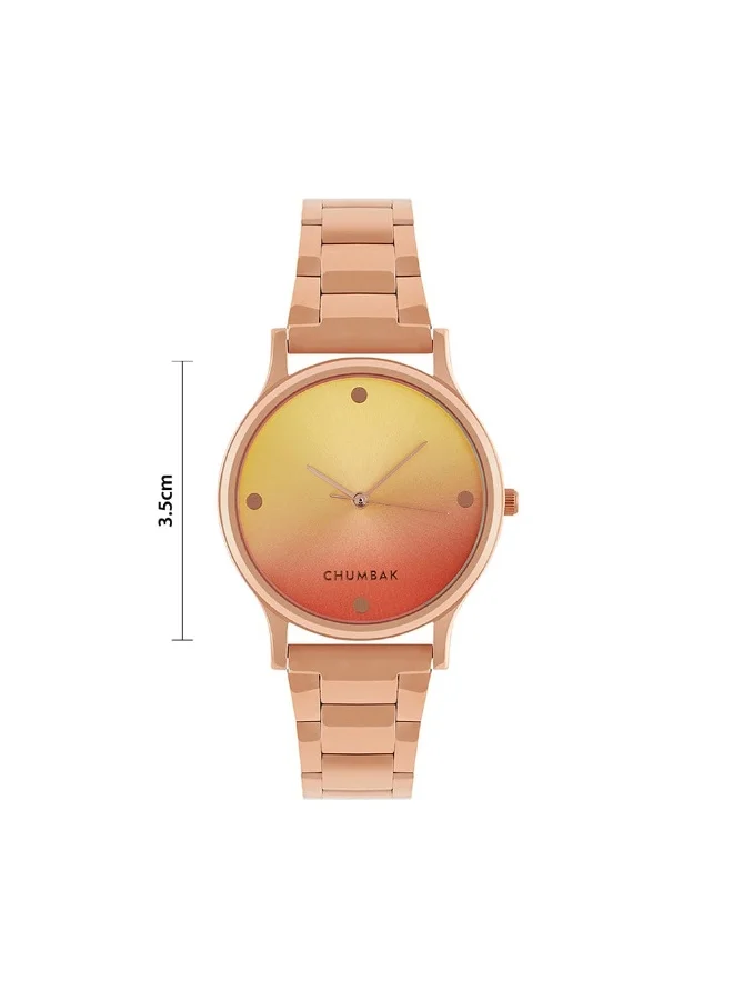 Chumbak TEAL BY CHUMBAK Analog Aztec Watch Rose Gold