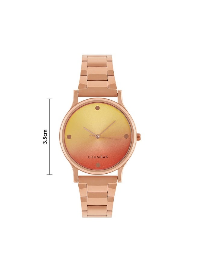 Chumbak - TEAL BY CHUMBAK Analog Aztec Watch Rose Gold - Image 1