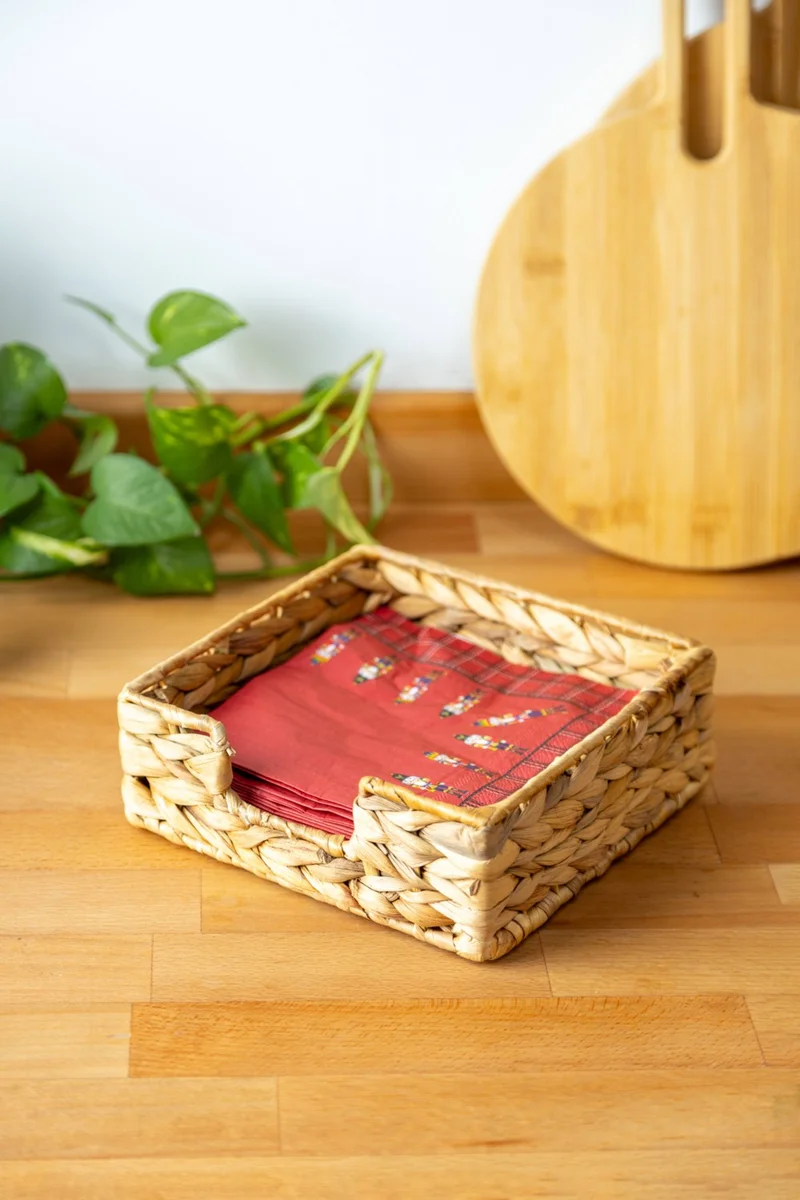 FH finehome Elda Wicker Square Napkin Holder