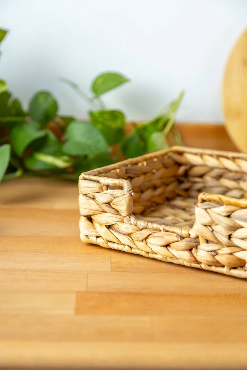 FH finehome Elda Wicker Square Napkin Holder