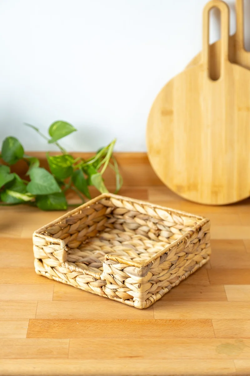 FH finehome Elda Wicker Square Napkin Holder