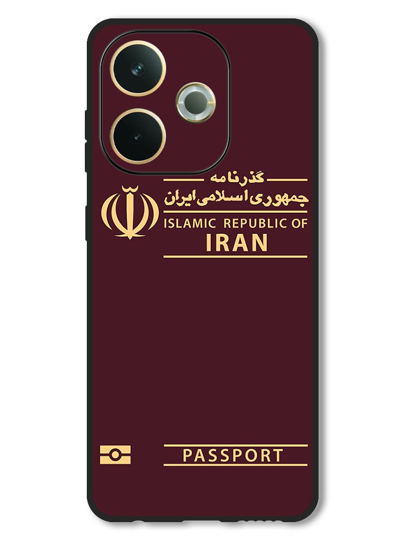 Theodor Case Compatible with Oppo A5 Pro Protection Shockproof Bumper Cover Iran Passport - Image 1