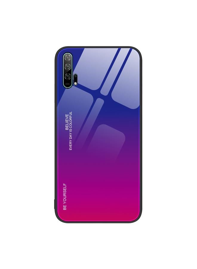 زبون جراب هاتف زجاجي متدرج اللون لهاتف Honor 20 Pro - Image 1