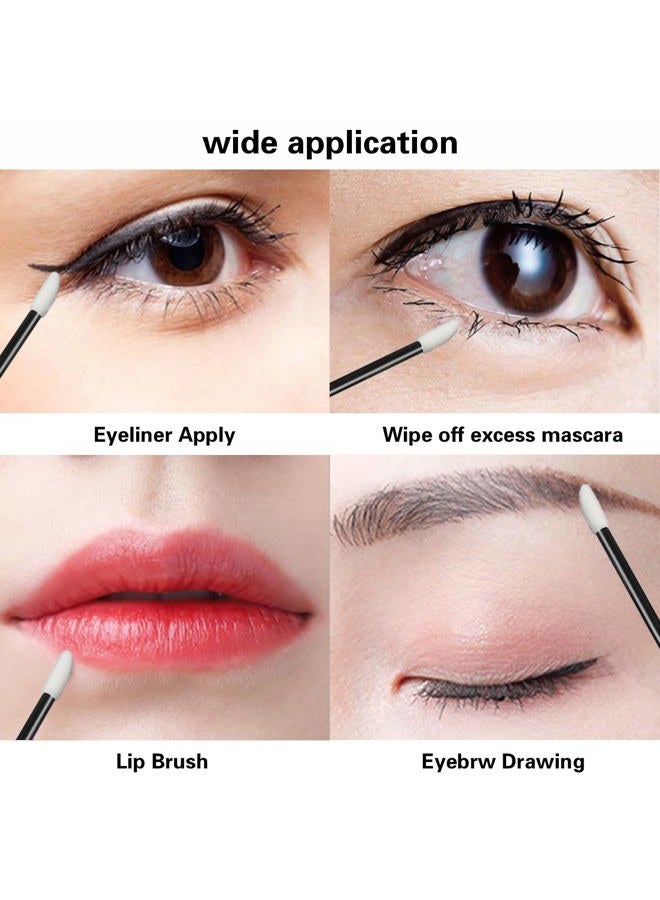Bcowos Disposable Lip Wands- 200 PCS Lip Applicators Disposable Black & Pink- Disposable Lip Brushes for Makeup, Lip Gloss or Lipstick- Disposable Makeup Applicators Kit - Image 5