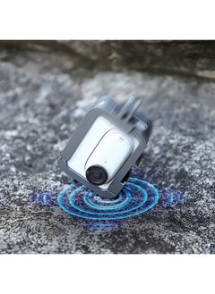 ماركة غير محددة Sunnylife For Insta360 GO 3 قفص أرنب معدني للكاميرا إطار ممتد تبريد أحذية باردة واقية - اللون: مشبك حقيبة الظهر  - Image 3