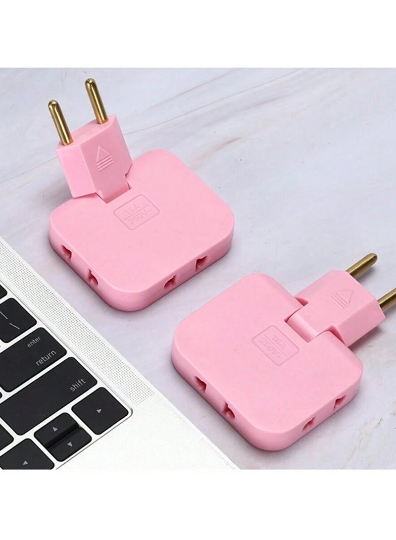 Triple Socket Plug Adapter, Adjustable Power Strip Organizer, Single Piece multicolour - Image 2