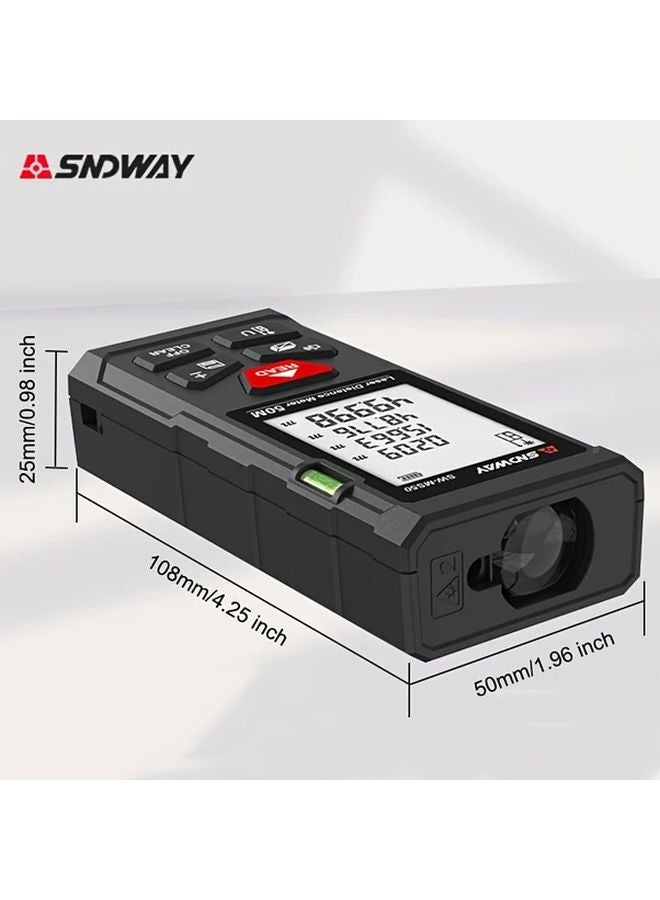 SNDWAY 70m Laser Distance Meter 1968 Inch Range Area Volume Measurement Tool - Image 3