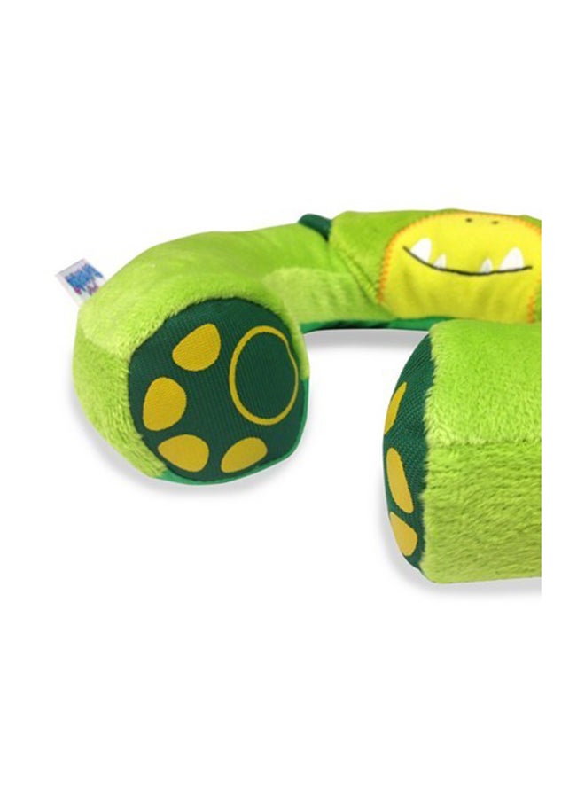Trunki Yondi Green Dino Travel Neck Pillow for Kids, Ergonomic Child Neck Support Cushion for Car Journeys, Flights and Family Holidays - Image 3