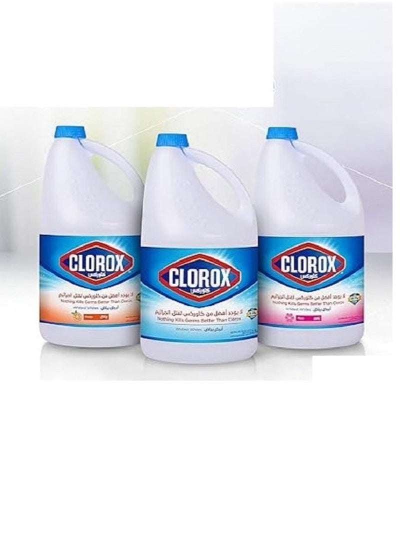 كلوركس تنظيف ملابس مكون من 3 قطع سعة الوحده 3.78 لتر