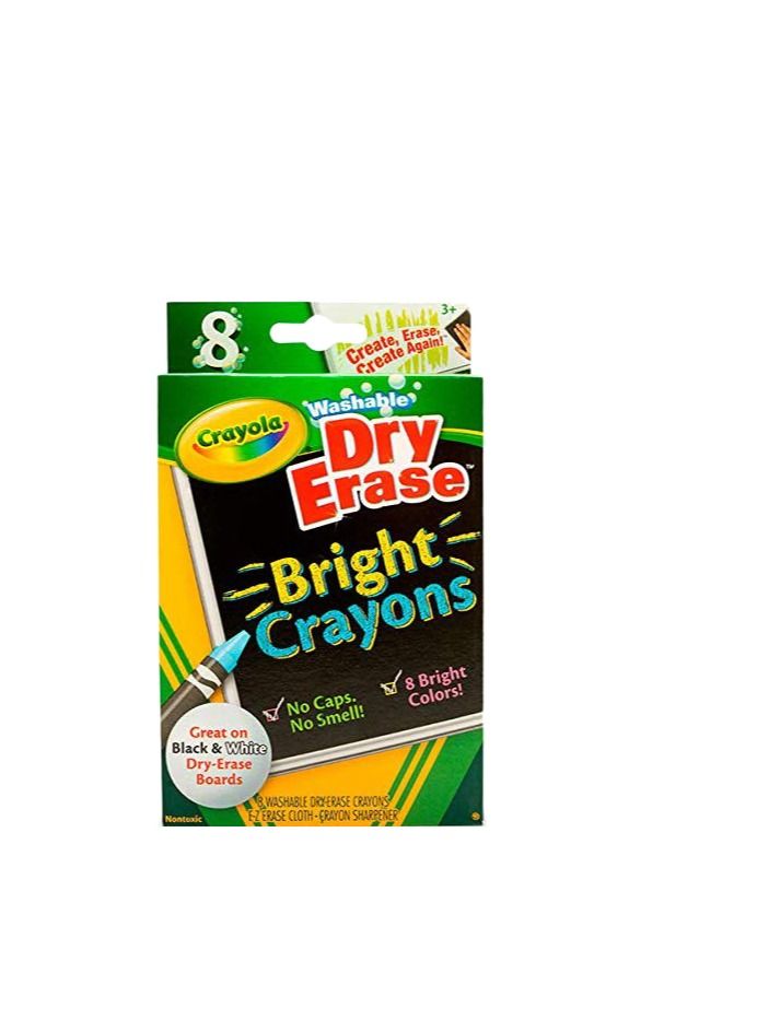 كرايولا أقلام تلوين جاف برايتس كبيرة الحجم ، عبوة من 8 - Image 1