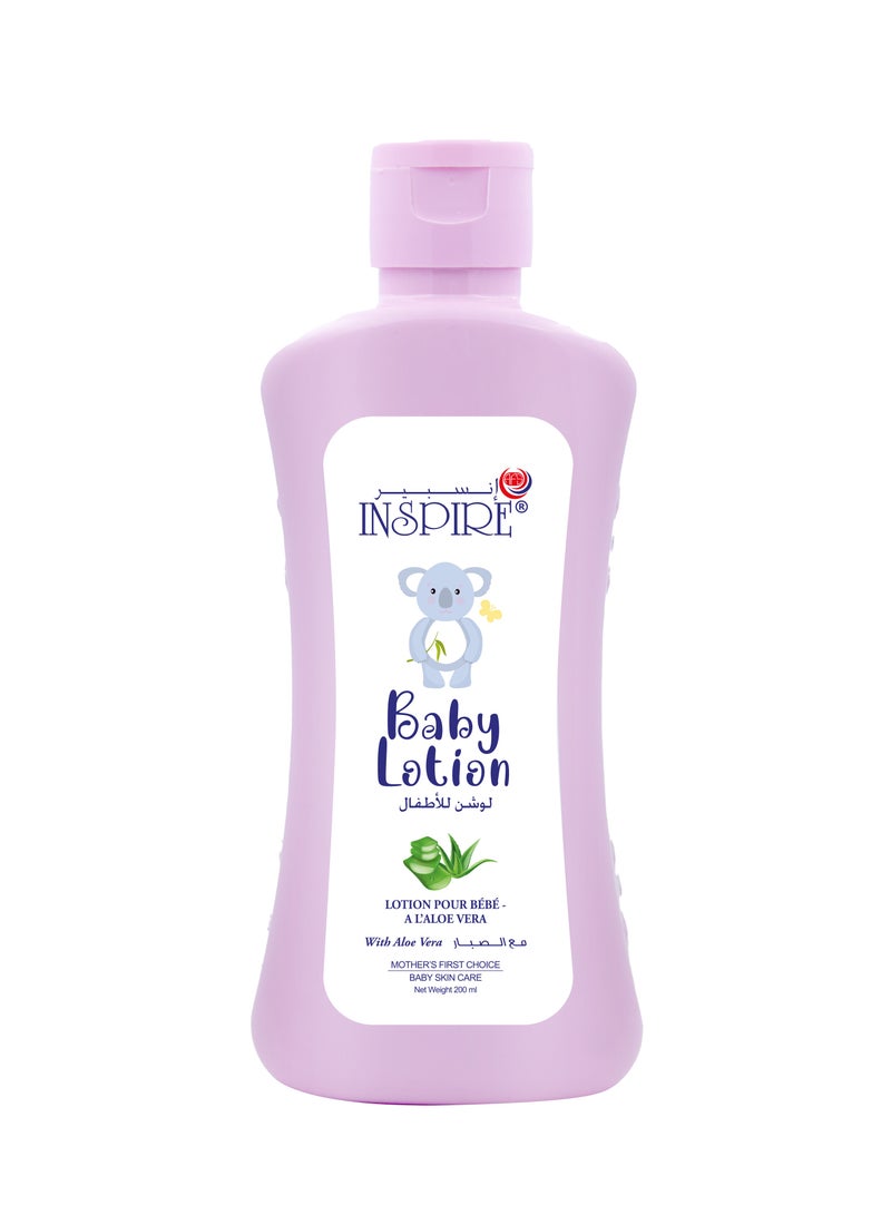 Inspire Baby Lotion with Aloe Vera 200ml