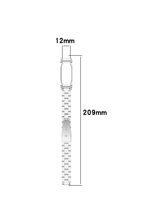 Factory-Used Fitbit Air Smart Watch Band Milanese Magnetic Metal Triple Bead Strap - Image 3
